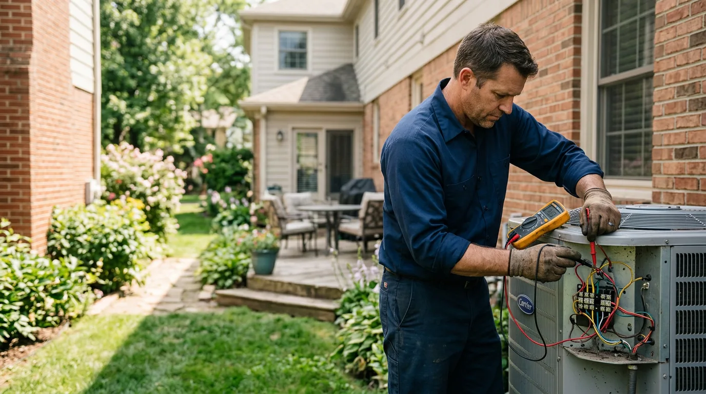 HVAC technician working near Cozad, NE